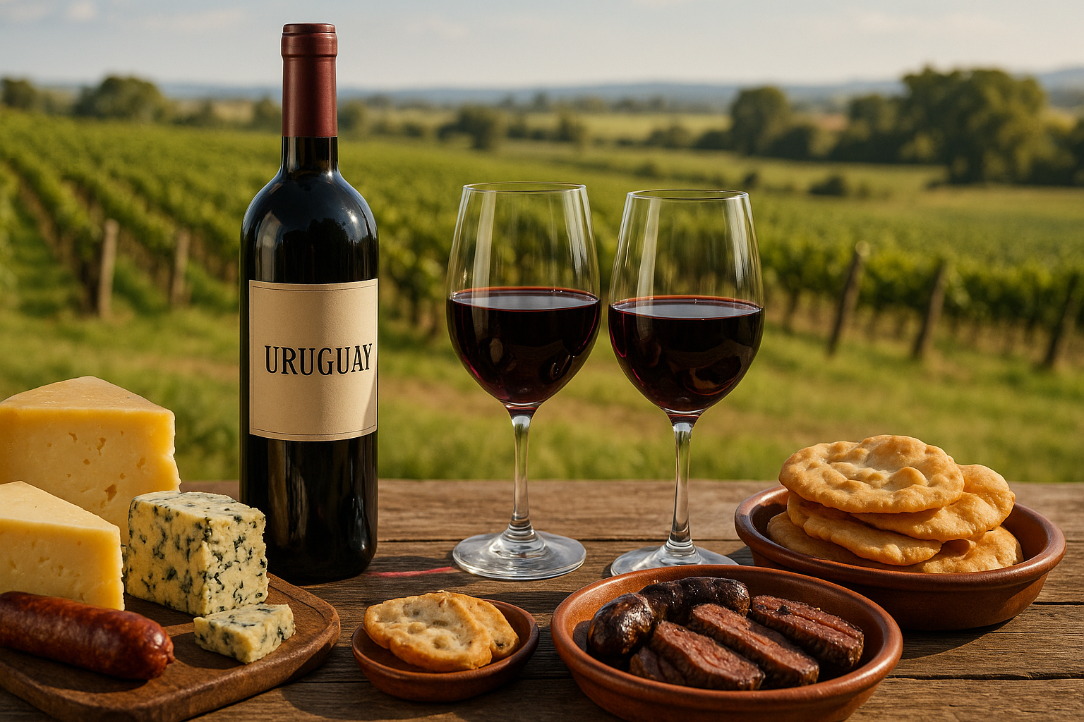 Produção de vinhos no Uruguai