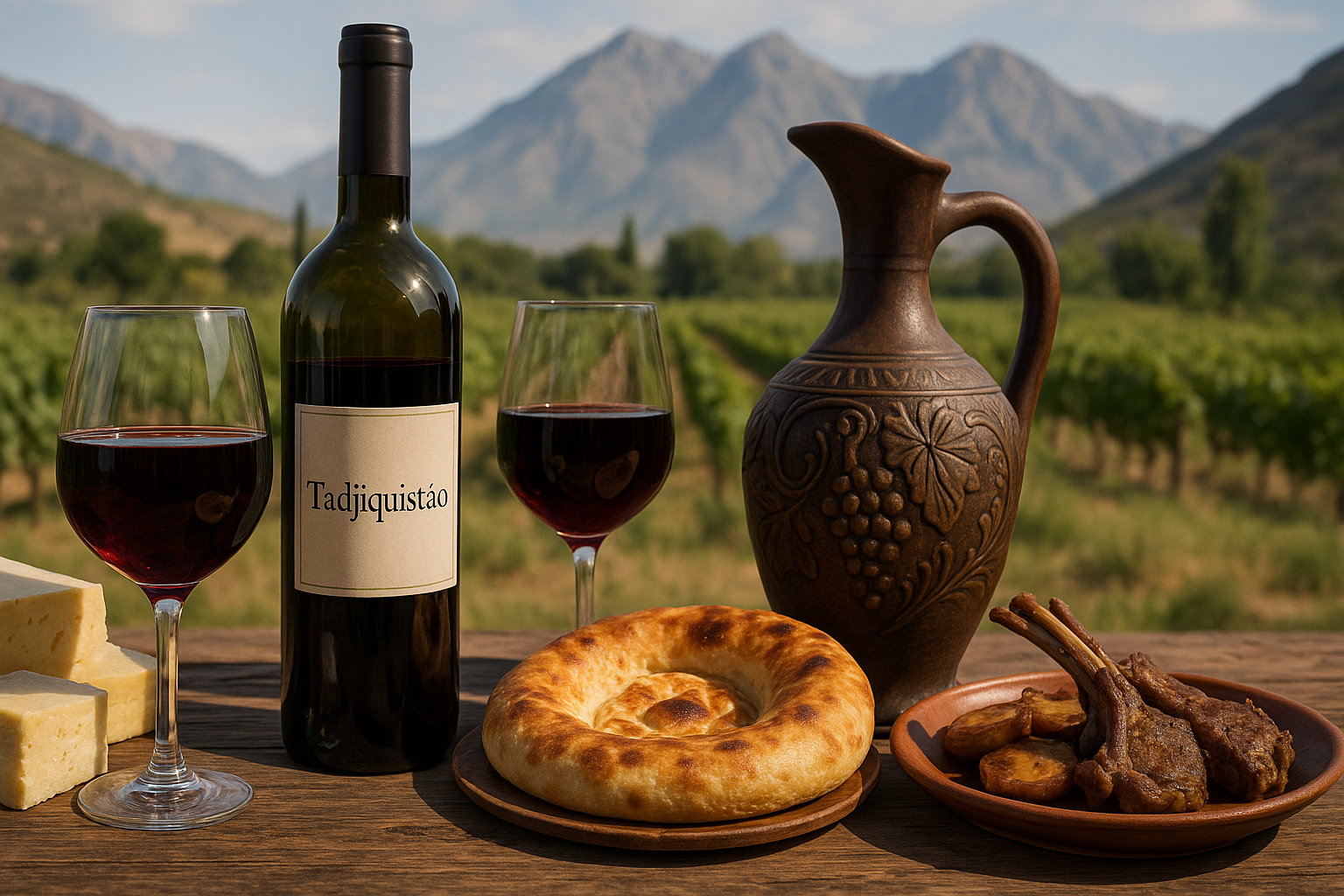 Produção de vinhos em Tadjiquistão