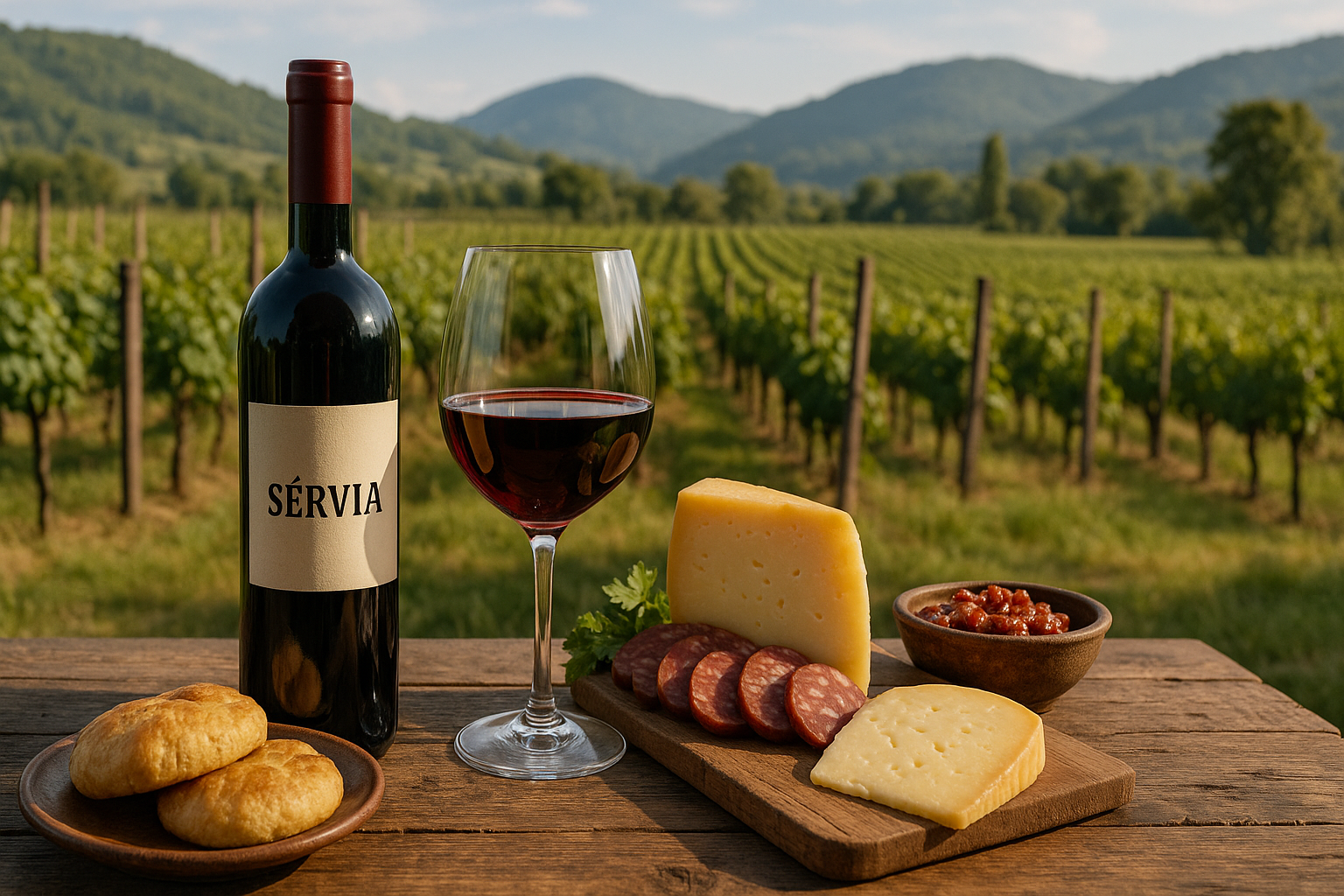 Produção de vinho na Sérvia